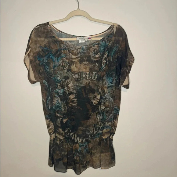 VTG Western Y2K JODY COWGIRL Flowy Top - Picture 4 of 15